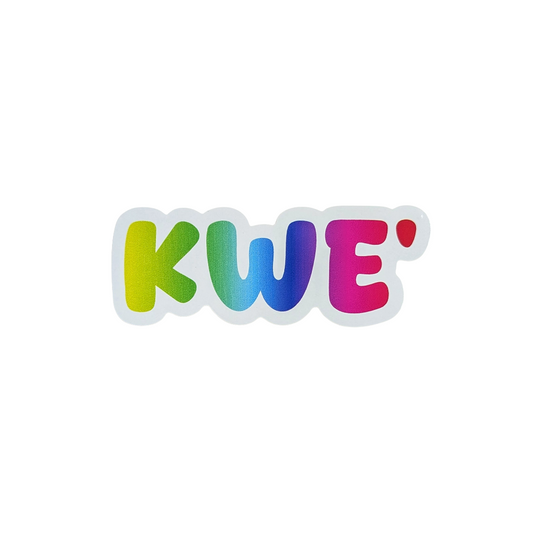 🇨🇦 Kwe' "Hello" Pride Vinyl Sticker