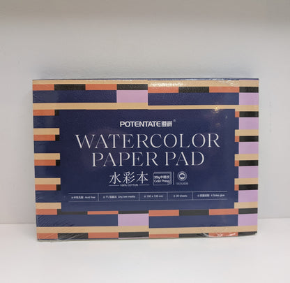 Potentate Watercolour Block Cold-Pressed 100% Cotton 5x7"