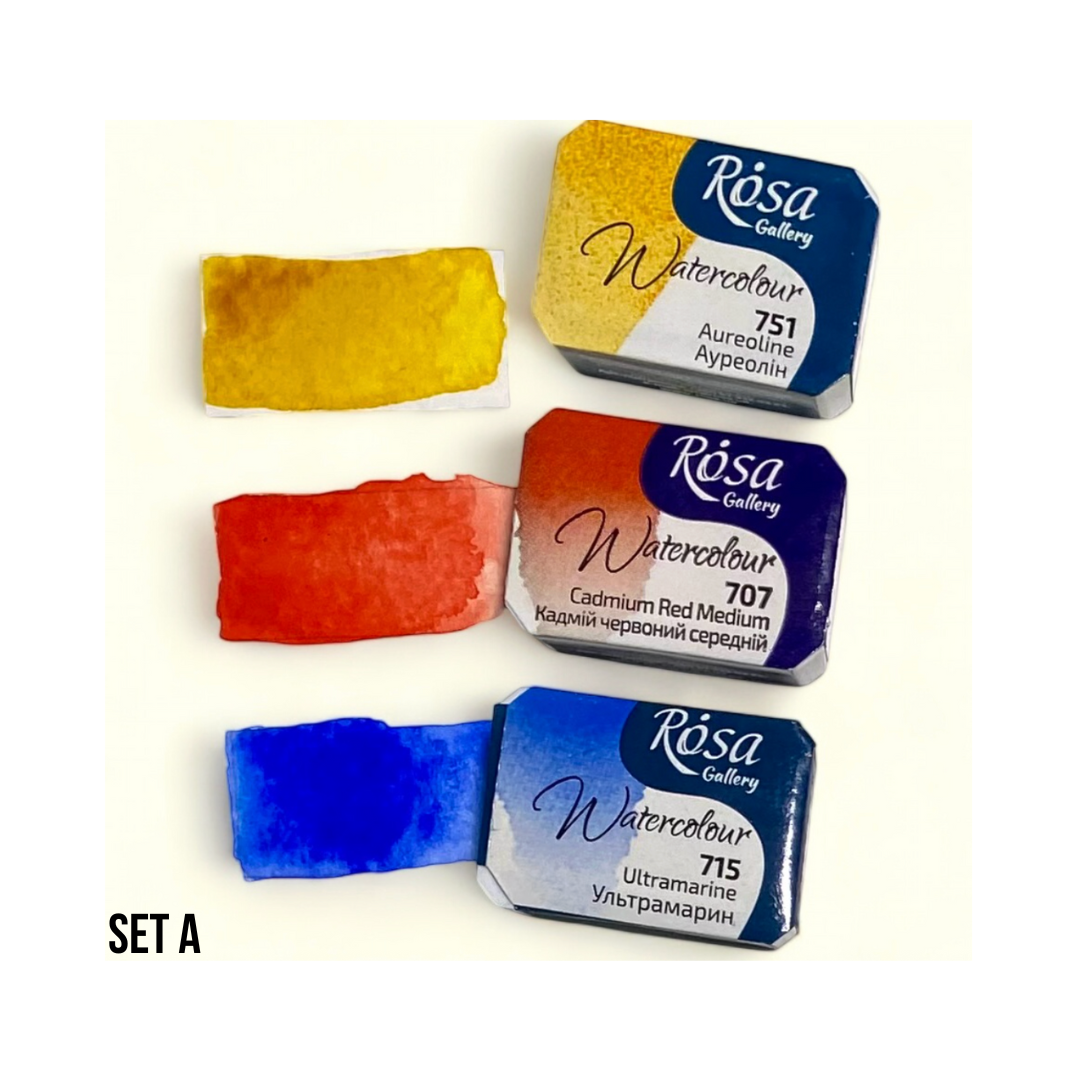 Rosa Gallery Full Pan Sets of 3 Primary Colours