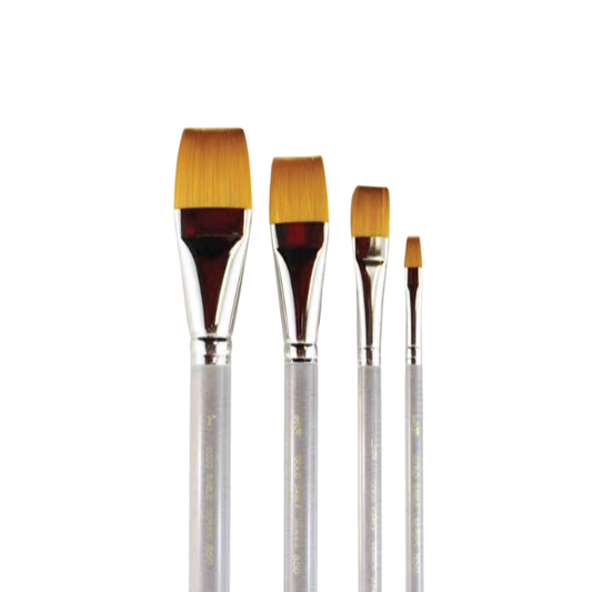 HJ Series 850 Gold Sable Flat Brush SH (Synthetic)