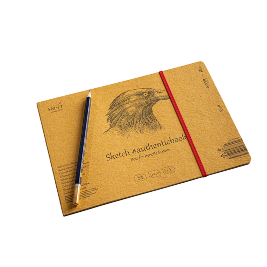 SMLT Stitched Sketch Album 9.6x7.3" (Kraft Paper)