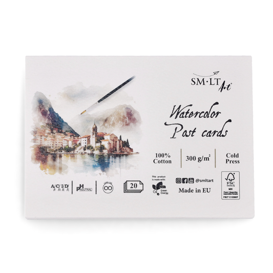 SMLT Watercolour Post Cards 4x5.9" 140lb 100% Cotton
