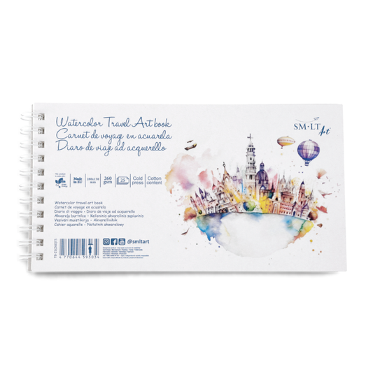 SMLT Travel Watercolour Art Book 120lb 11x16"