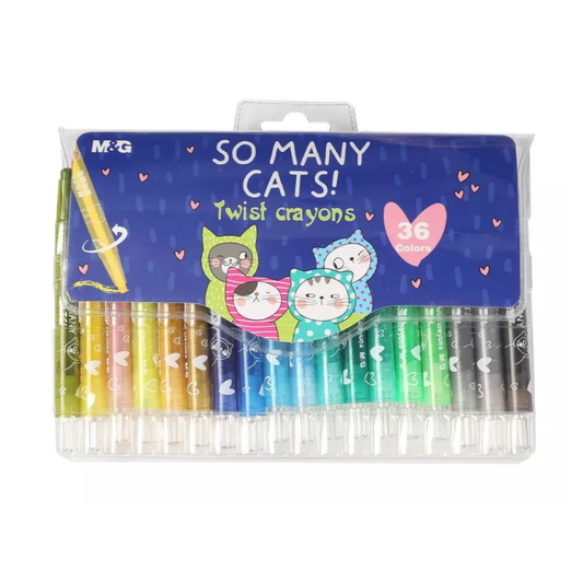 So Many Cats Twistable Crayons Set of 36