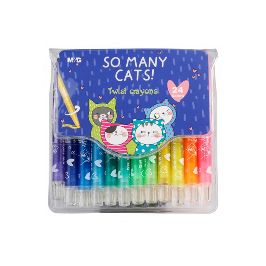 So Many Cats Twistable Crayons Set of 24