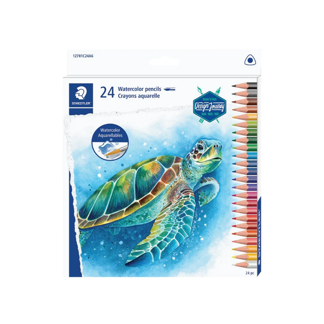 Staedtler Triangular Watercolour Pencil Set of 24