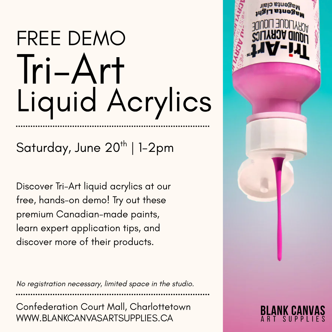 FREE DEMO: Tri-Art Liquid Acrylics June 20th 1-2pm