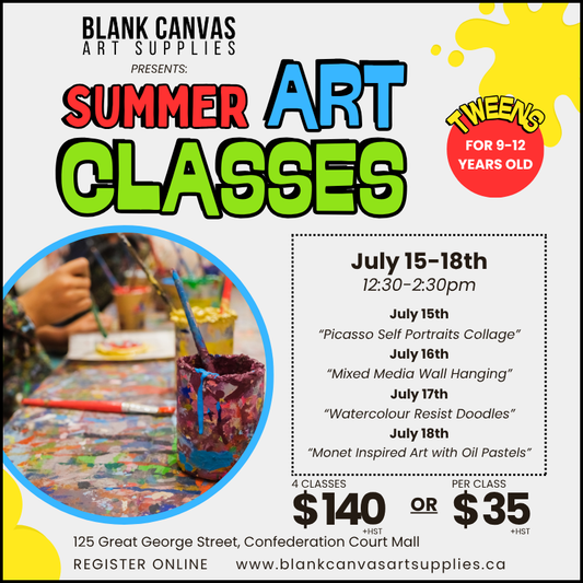 BCAS Tween Art Club July 15-18th 12:30-2:30pm (Week 2)
