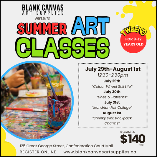 BCAS Tween Art Club July 29-Aug 1st 12:30-2:30pm (Week 4)