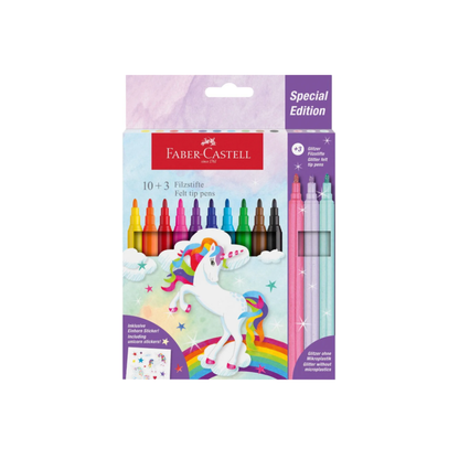 Faber-Castell Felt Tip Marker Set of 13 (Unicorn)
