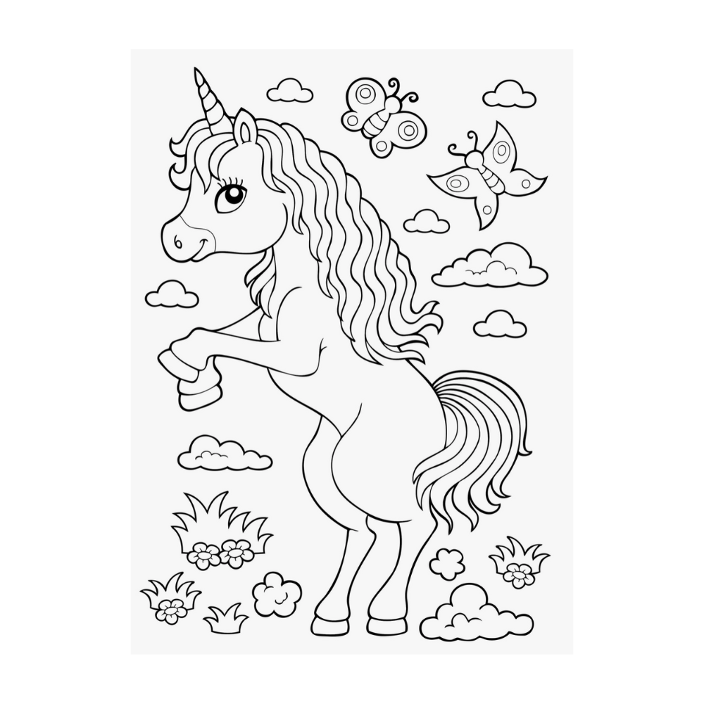 Kids Colouring Book "Unicorns"