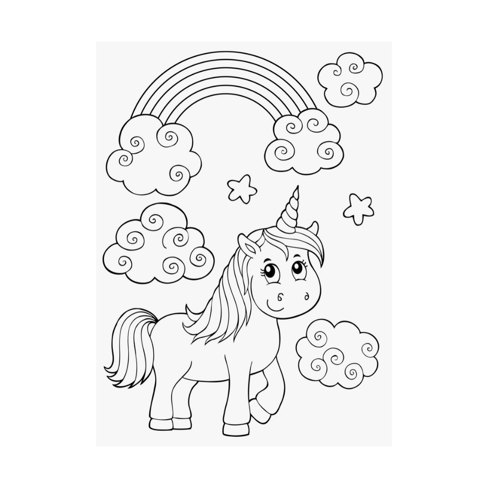 Kids Colouring Book "Unicorns"