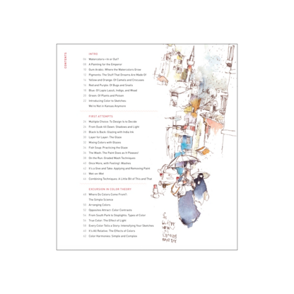 Urban Watercolor Sketching: A Guide to Drawing, Painting, and Storytelling in Color