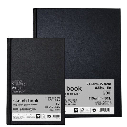 W&N Hardcover Sketchbook 80 sheets 50lb/110gsm