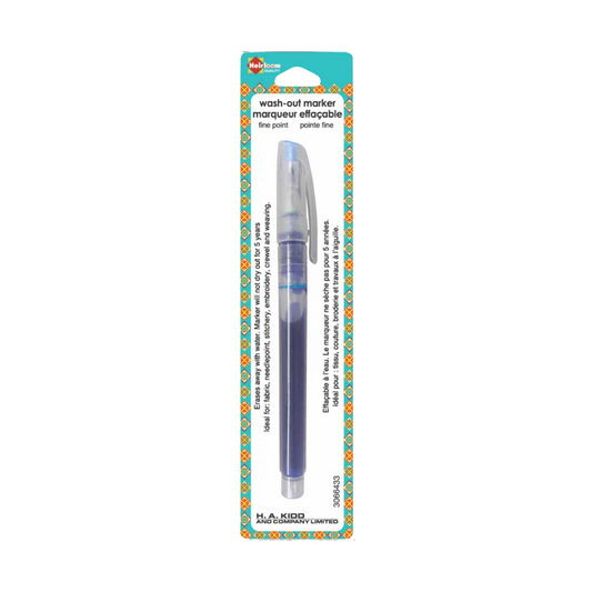 Heirloom Wash-Out Fabric Marker (Blue)