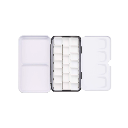 Empty Watercolour Half Pan Metal Palette