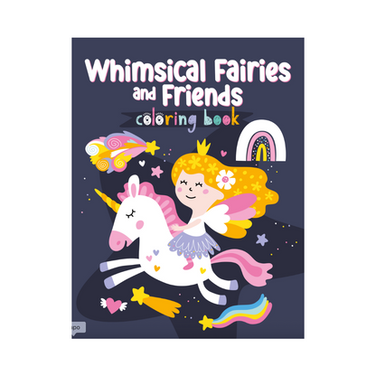 "Whimsical Fairies and Friends" Colouring Book