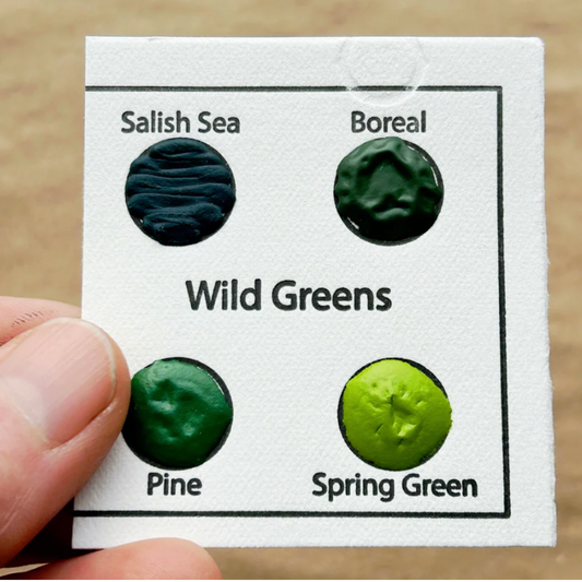 Beam Watercolour Travel Card "Wild Greens"