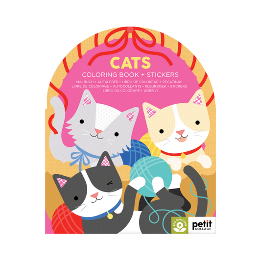 Cats: Colouring Book with 100 Stickers