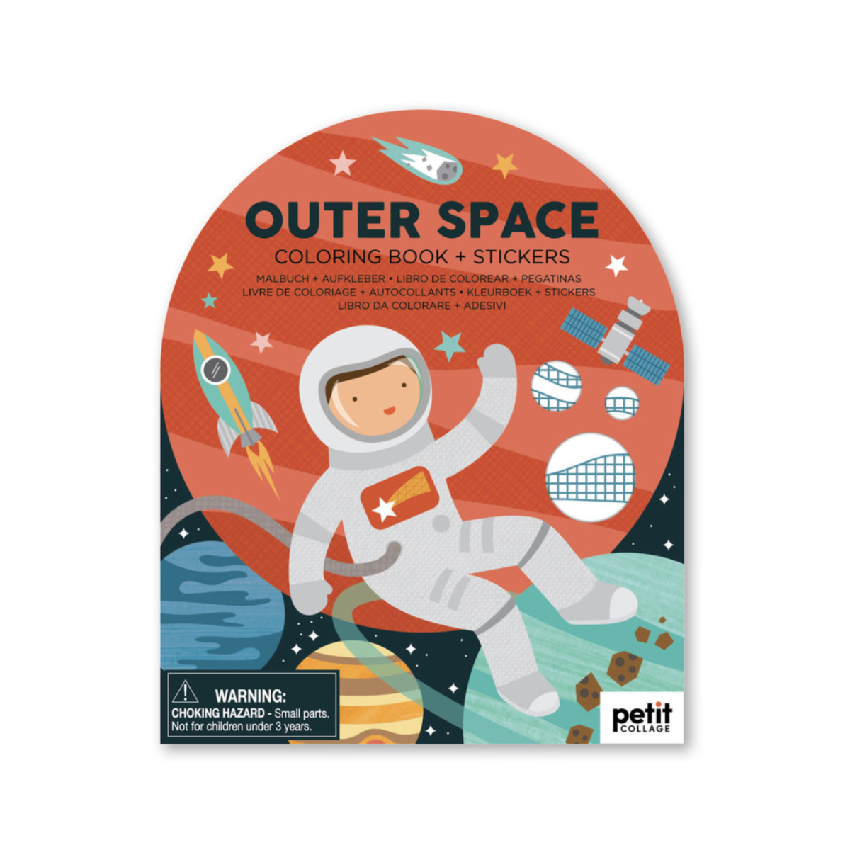 Space: Colouring Book with 100 Stickers
