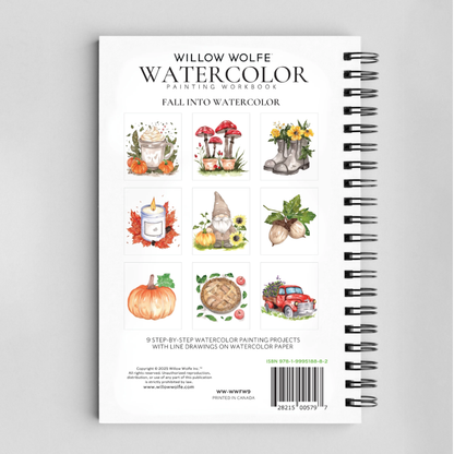 Willow Wolfe: Fall into Colour Watercolour Workbook
