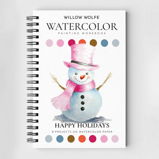 Willow Wolfe: Happy Holidays Watercolour Workbook