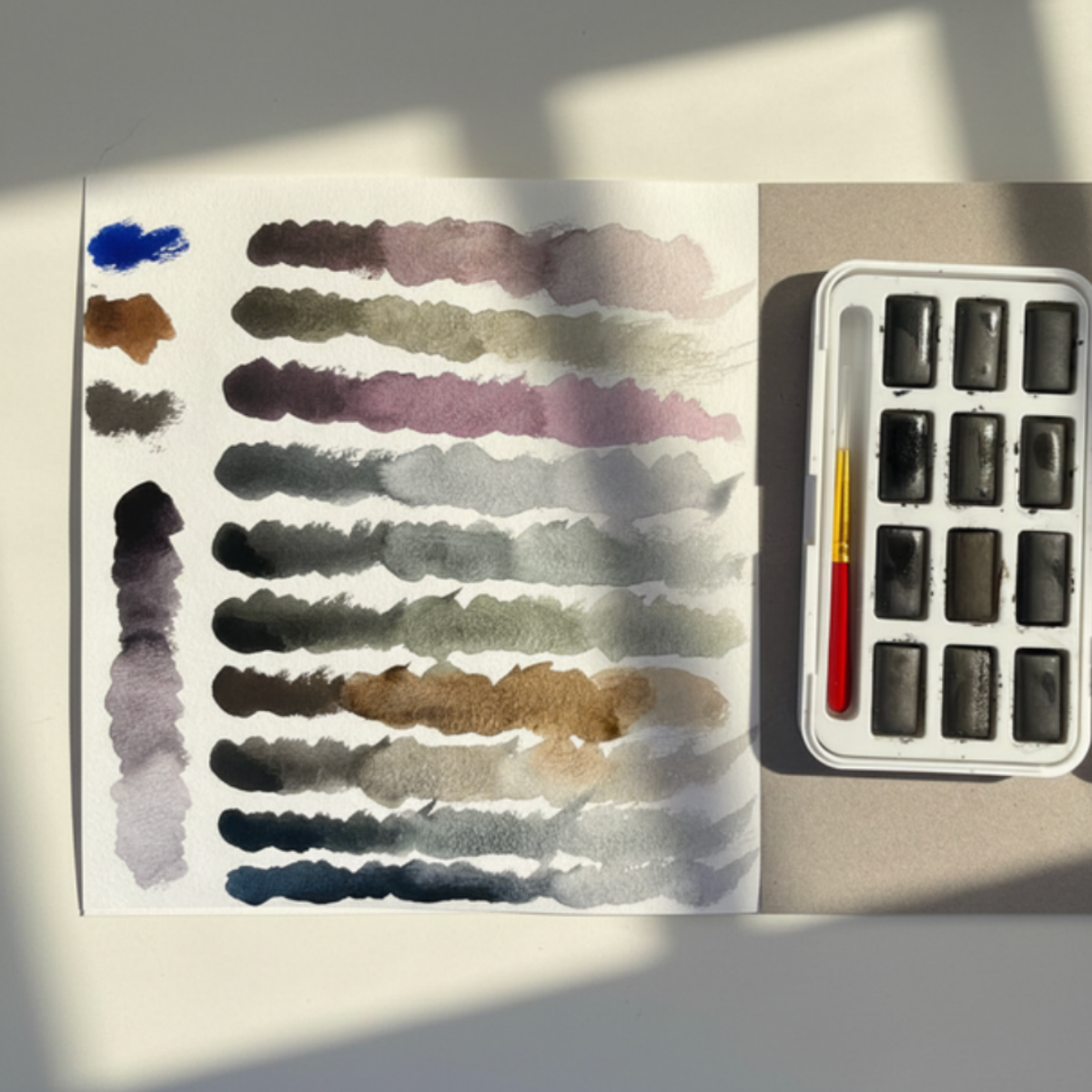 Nobel Arts Watersoluble Tinted Graphite Set of 12