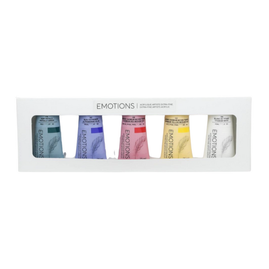 🇨🇦 Demco Emotions Extra Fine Professioinal Acrylic Paint Set of 5 x 75ml