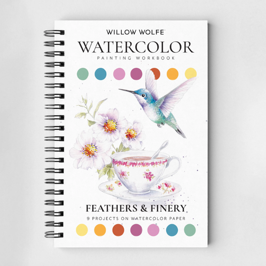 Willow Wolfe: Bold Flowers Watercolour Workbook