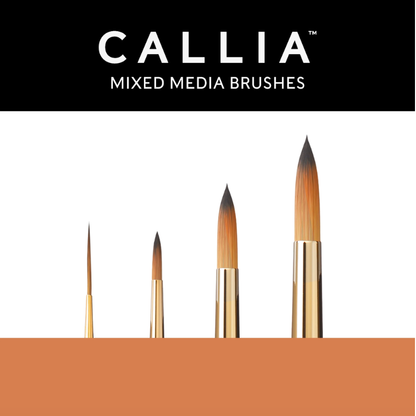 Willow Wolfe Callia Round Shapes Brushes, Synthetic Sable (Set of 4)