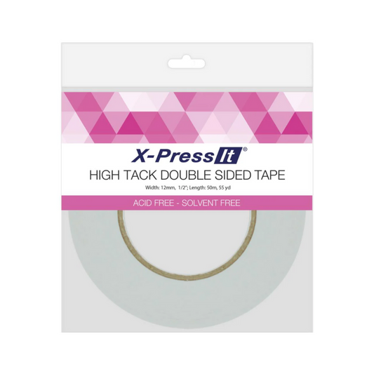 X-Press It Hi-tack Double-Sided Tape 0.5" x 55yd (Acid Free)