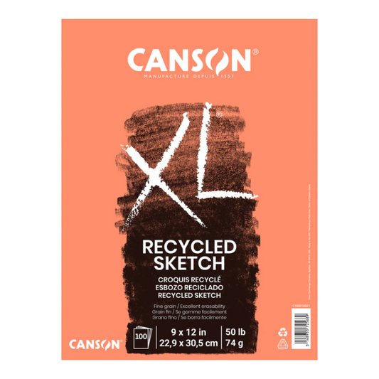 Canson XL Recycled Sketchbook FO 9x12" 50lb 100 Sheets