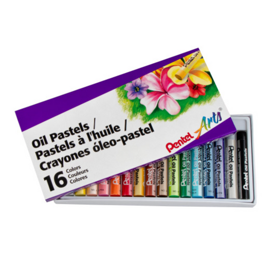 Pentel Arts Oil Pastels Sef of 16 Colours