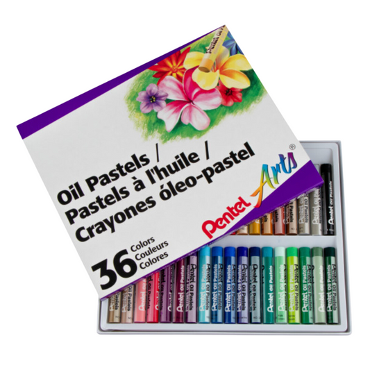 Pentel Arts Oil Pastels Set of 36 Colours