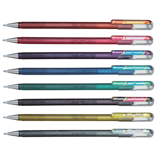 Pentel Hybrid Dual Metallic Gel Roller Pen (1.0mm)