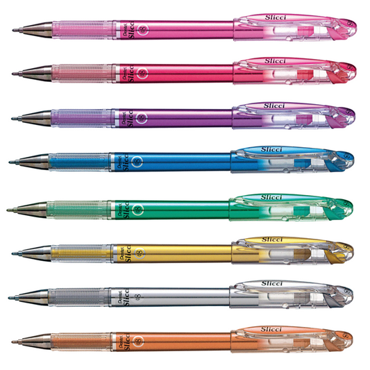 Pentel Slicci Metallic Needle Tip Medium Gel Pen (0.8mm)