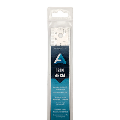 Art Alternatives Flexible Stainless Steel Cork Backed Rulers
