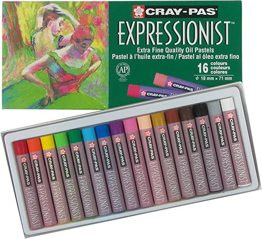 Sakura Cray-Pas Expressionist Oil Pastel Set of 16