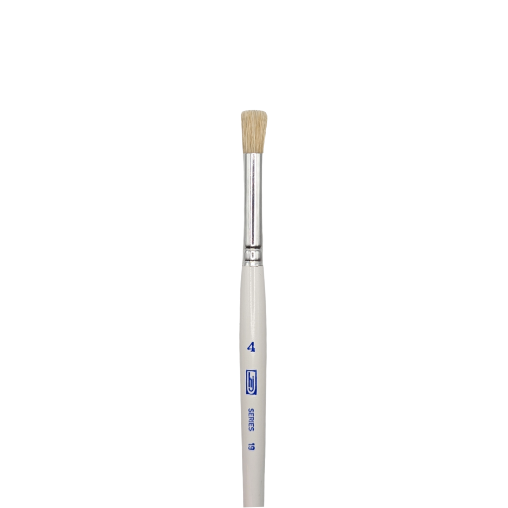 HJ Series 19 Stencil Brush Short Handle
